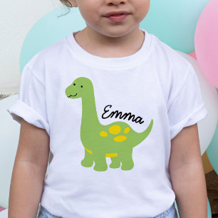 Brachiosaurus Dinosaur Kid Baby Personalise Shirt