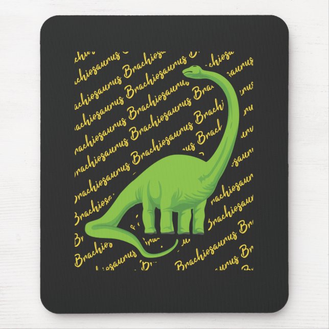 Brachiosaurus Dinosaur Mouse Mat (Front)