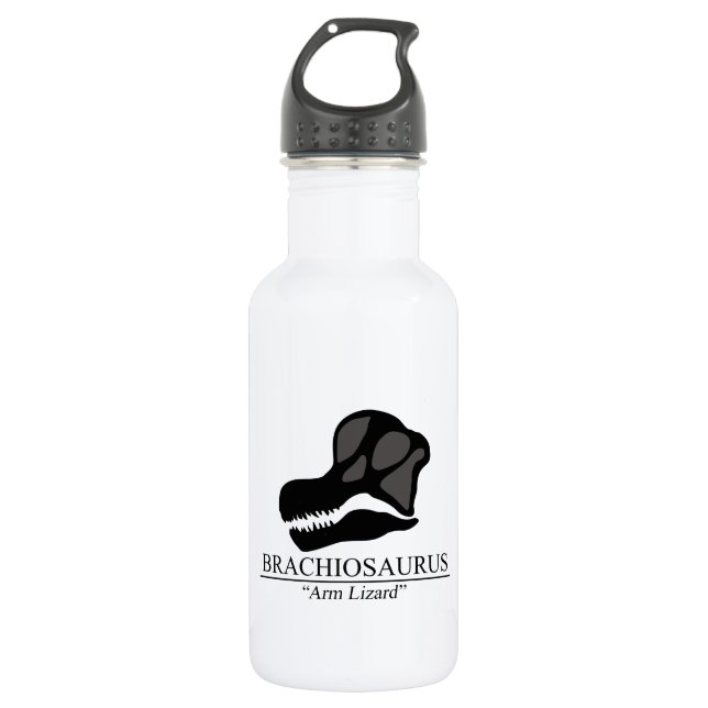 Brachiosaurus Skull 532 Ml Water Bottle (Front)