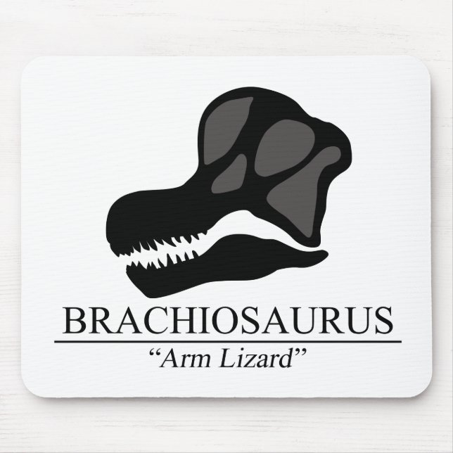 Brachiosaurus Skull Mouse Mat (Front)