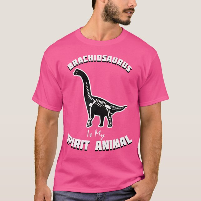 Brachiosaurus Spirit Animal 	  Dinosaur Tee (Front)