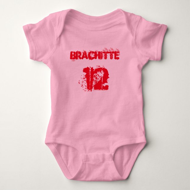 brachitte baby bodysuit (Front)