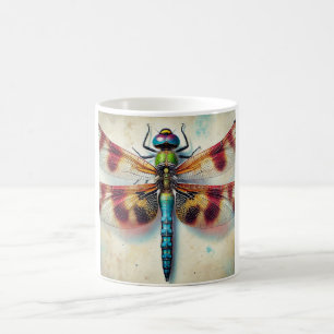 Brachydiplax dragonfly 240824IREF208 - Watercolor Coffee Mug