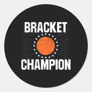 Bracket Champion College Bysketbyll Tournament Gif Classic Round Sticker
