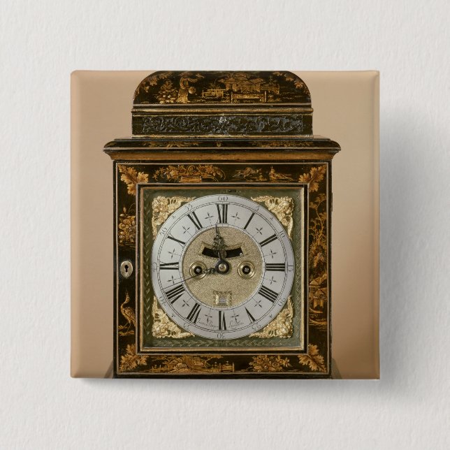 Bracket clock, movement by James Boyce, c.1705 15 Cm Square Badge (Front)