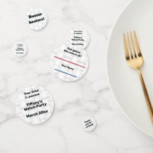 Bracket Elimination Tournament Sports Watch Party Confetti