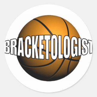 BRACKETOLOGIST CLASSIC ROUND STICKER