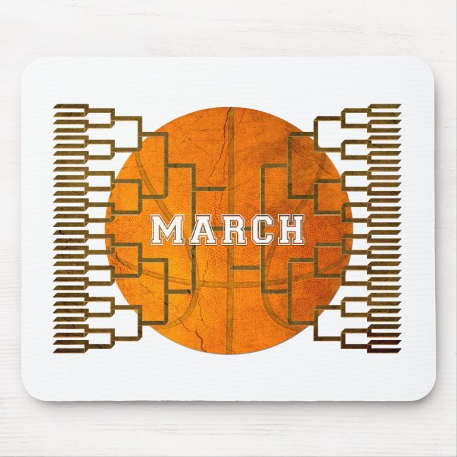 Bracketology March Basketball Awesomeness Mouse Mat (Front)