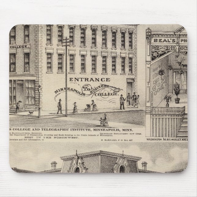 Brackett's Block, Minnesota Mouse Mat (Front)
