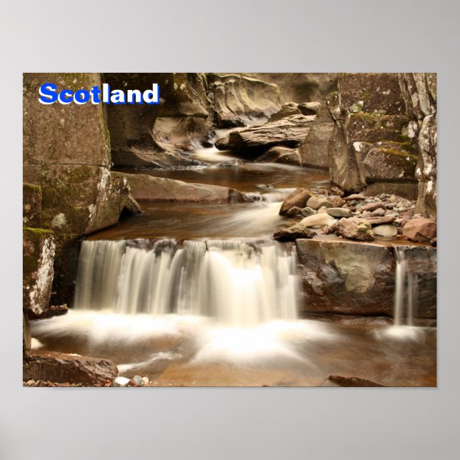 Bracklinn Falls, Perthshire, Scotland Poster (Front)