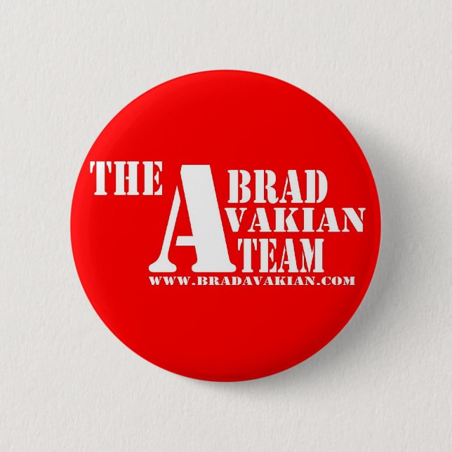 Brad Avakian Team 6 Cm Round Badge (Front)