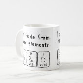 Brad periodic table name mug (Front Left)