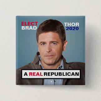 Brad Thor for President 2020 15 Cm Square Badge