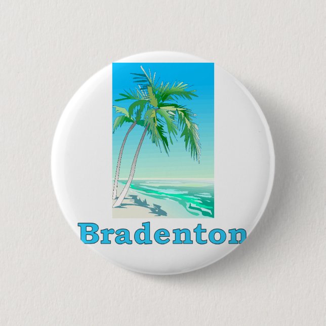 Bradenton, Florida 6 Cm Round Badge (Front)