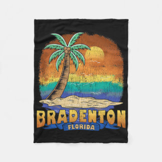 Bradenton Florida Vintage Distressed Souvenir  Fleece Blanket