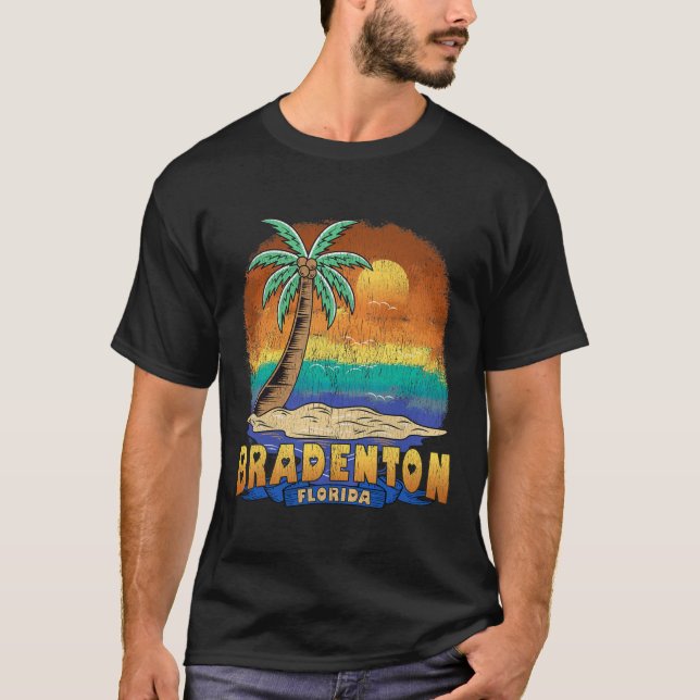 Bradenton Florida Vintage Distressed Souvenir  T-Shirt (Front)