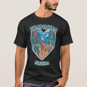 Bradenton In Florida Travel Souvenir Heart T-Shirt