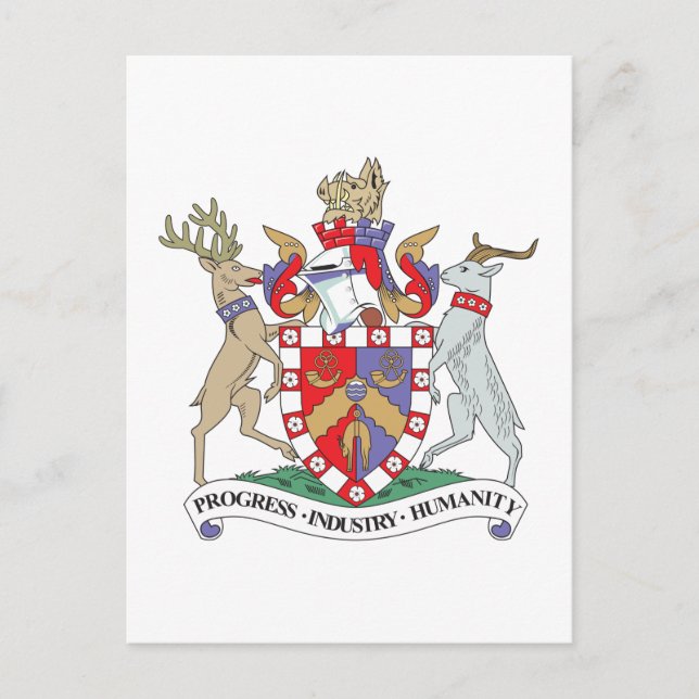 Bradford Coat of Arms Postcard (Front)