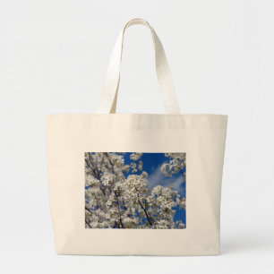 Bradford Pear Blooms Large Tote Bag