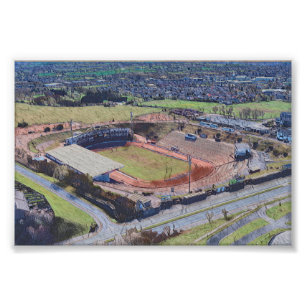 Bradford Rugby League, Odsal Stadium Coral Stand Photo Print