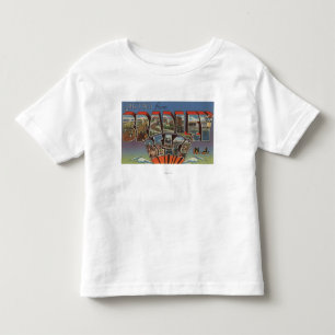 Bradley Beach, New Jersey - Large Letter Scenes Toddler T-Shirt