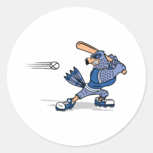 Bradley Blue Jay Classic Round Sticker