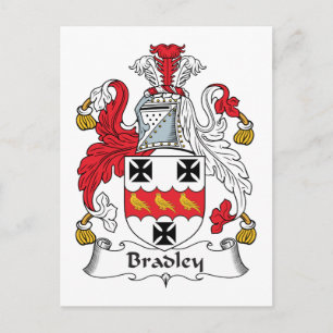 Bradley Family Crest Postcard