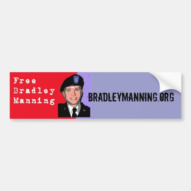 Bradley Manning Bumper Sticker (Front)