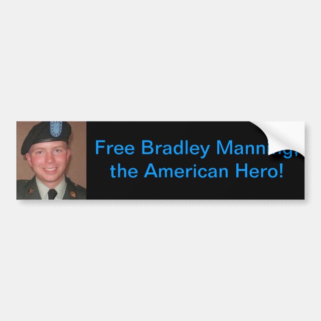 bradley-manning, Free Bradley Bumper Sticker (Front)