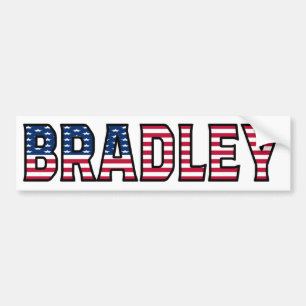 Bradley Name Vorname USA Aufkleber Auto Sticker