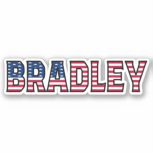 Bradley Name Vorname USA Sticker Stickerset