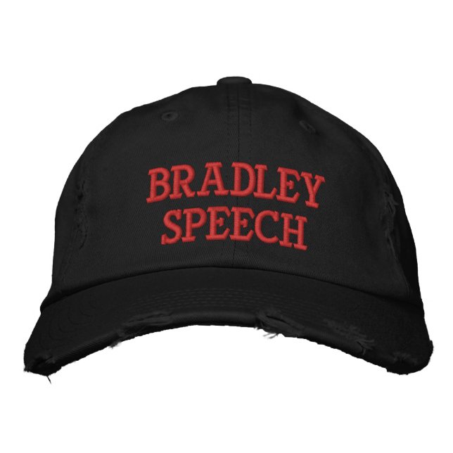Bradley Speech Distressed Baseball Cap (Front)