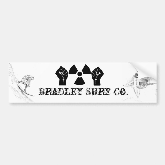 Bradley Surf Co. Bumper Sticker (Front)