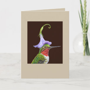 Bradley the hummingbird card