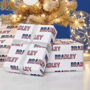 Bradley Vorname Name USA US Geschenkpapier Papier Wrapping Paper