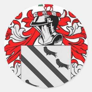Bradshaw Coat of Arms Classic Round Sticker