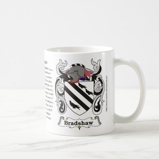 Bradshaw Family Coat of Arms Mug (Right)