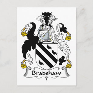 Bradshaw Family Crest Postcard