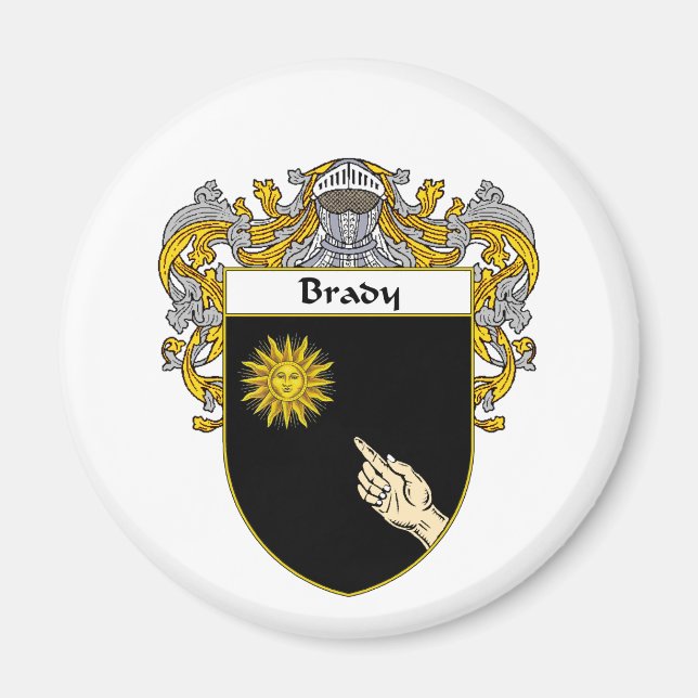 Brady Coat of Arms (Mantled) Magnet (Front)