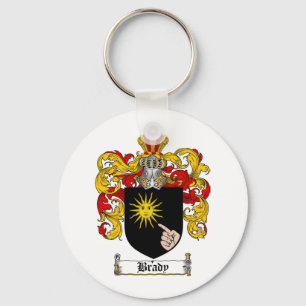 BRADY FAMILY CREST - BRADY COAT OF ARMS KEY RING