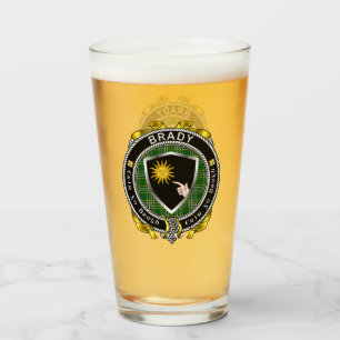 Brady  Irish Shield Beer Glass