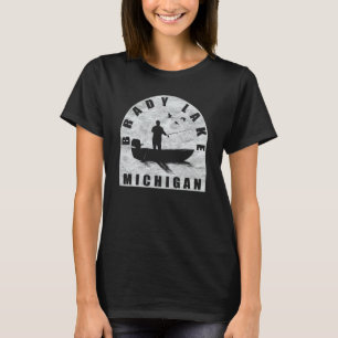 Brady Lake Fishing Michigan T-Shirt