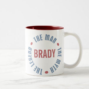 Brady Man Myth Legend Customisable Two-Tone Coffee Mug