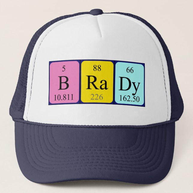 Brady periodic table name hat (Front)