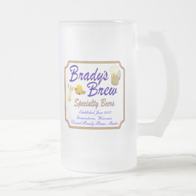 Brady's Brew Beer Mug (Right)
