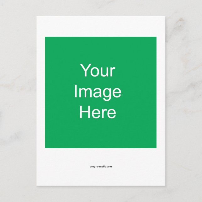 Brag-o-matic Patent Postcard (Front)