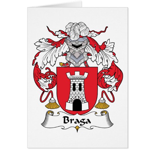 Braga Family Crest Card