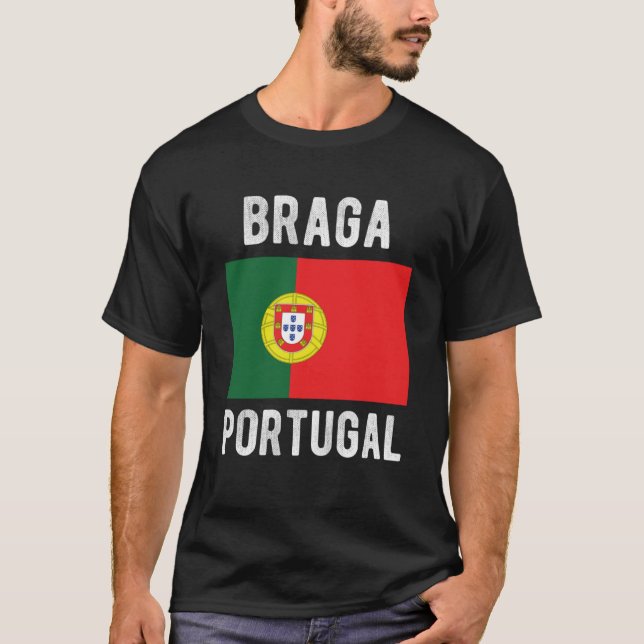 Braga Portugal Portuguese Souvenir Tourist T-Shirt (Front)