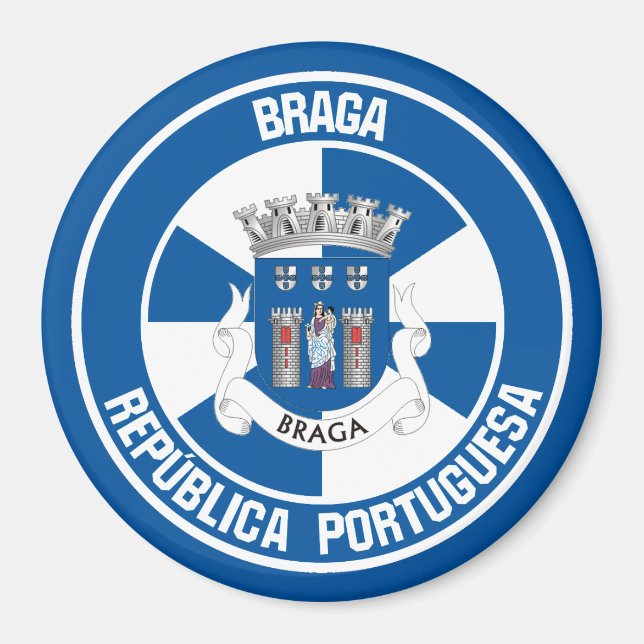 Braga Round Emblem Magnet (Front)