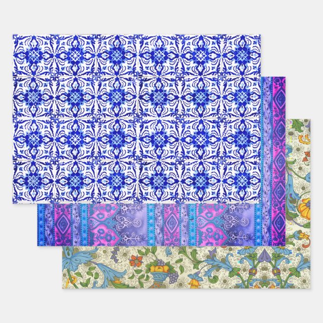 Braga, Suthep and Positano Wrapping Paper Sheet (Set)